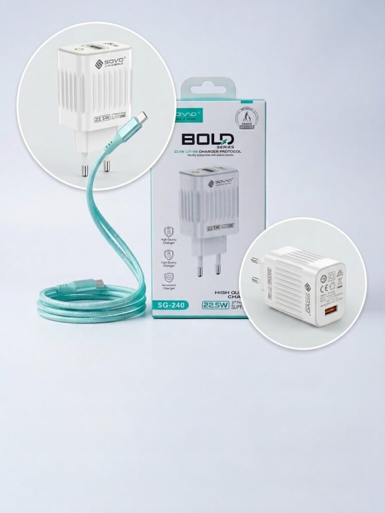 SOVO Bold Series 22.5W Super VOOC Fast Charger SG-240