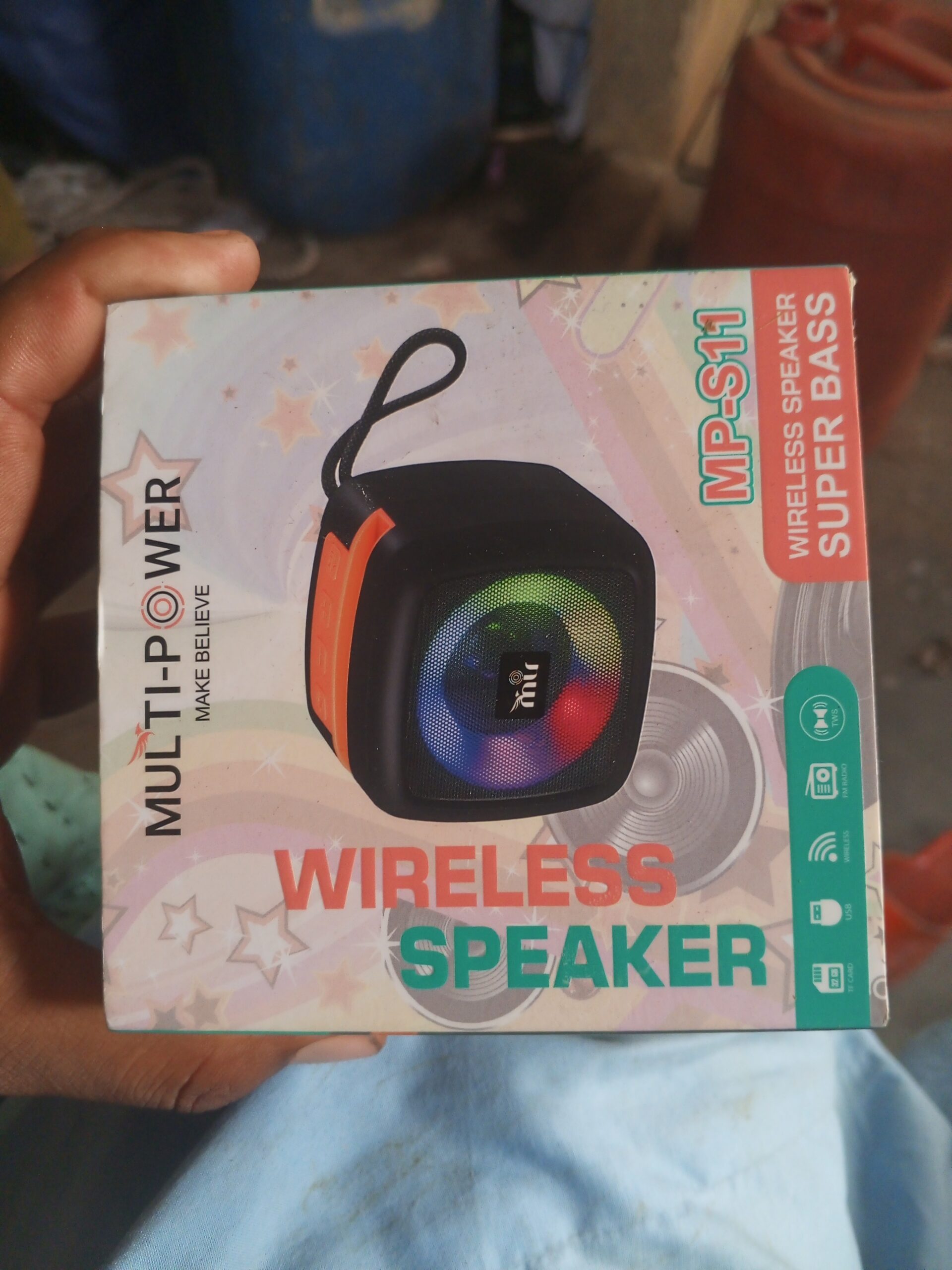 Multi-Power MP-S11 Wireless Bluetooth Speaker with RGB Lights – Super Bass - Image 2