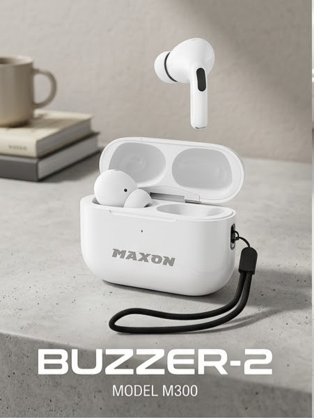 MAXON Buzzer-2 M300 TWS Wireless Earbuds in Karachi